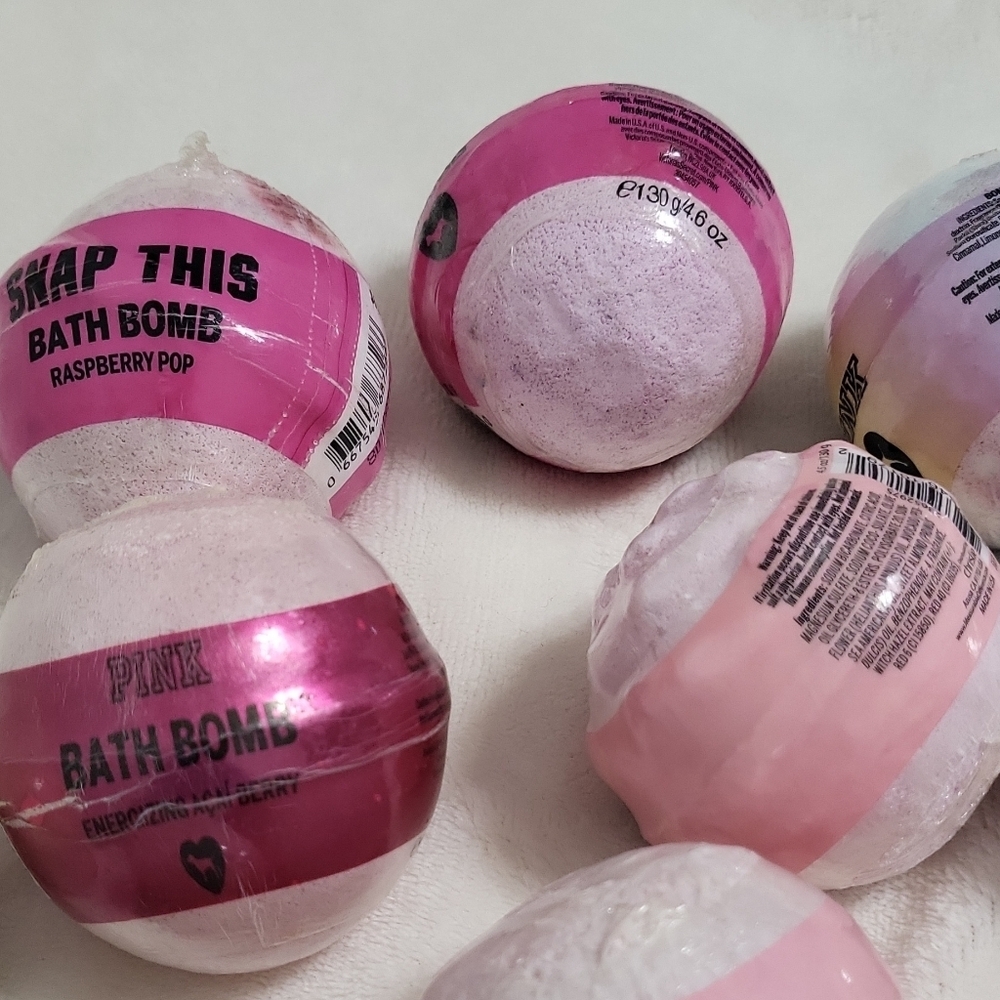 PINK Bath Bombs Spring Feels Unicorn Vibes Assorted Scents 4.6 oz lot of 11 - Picture 7 of 16